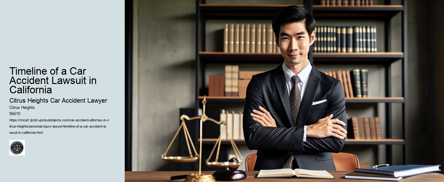 Timeline of a Car Accident Lawsuit in California